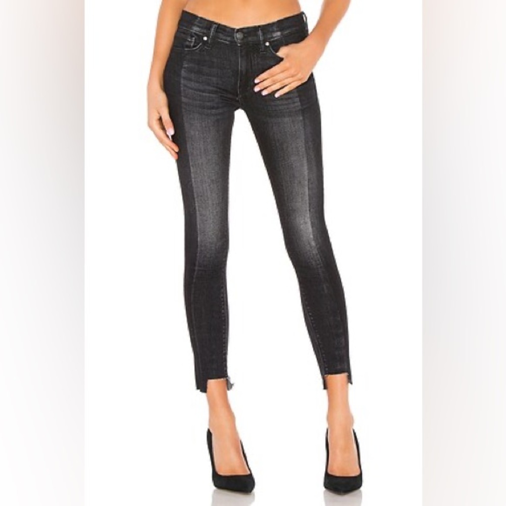 Hudson Midrise Skinny Jean in Black Sand - 24